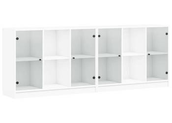 Biblioteczka z drzwiczkami biała 204x37x75 cm WM-3206531