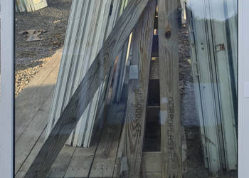 OKNA KacprzaK Witryna 116X125 FIX Używany PCV Plastikowy