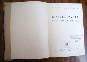 Michał Priszwin - Korzeń życia - 1947
