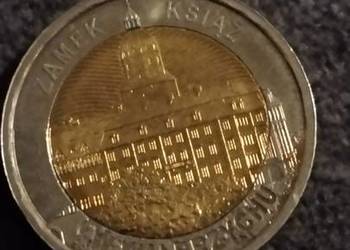 moneta 5 zł 2021 r. zamek książąt w Wałbrzychu