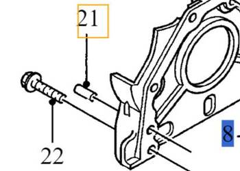 VOLVO kolek pin centrujacy korpus walu 2.0D OE 30711287 VOLVO kolek pin centrujacy korpus walu 2.0D OE 30711287