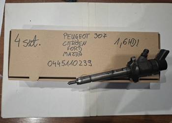 CITROEN PEUGEOT FORD VOLVO 1,6HDI wtrysk wtryskiwacz 0445110239