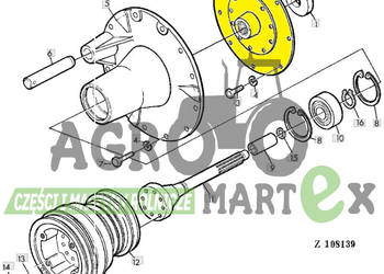 AZ42393, AZ22756, AZ31487 TARCZA NAPĘDOWA fi315 JD