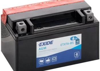 Akumulator motocyklowy 12V 6Ah 90A EXIDE ETX7A-BS YTX7A-BS