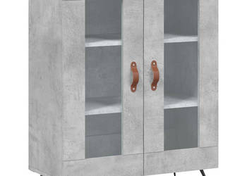 Szafka szarość betonu 695x34x90 cm materiał drewnopochodny WM-827760
