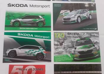Skoda Motorsport-zestaw kart i naklejek