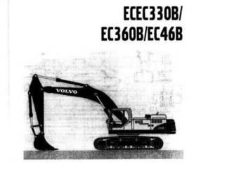 VOLVO ECEC 330B, EC 360B, EC 46B instrukcja obsługi DTR wysy