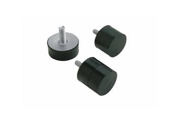 Amortyzator gumowy męski typ D, Fi 16x10 mm, M5x12 mm, walcowy 84259