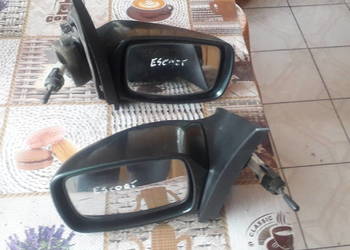 Komplet lusterek manualnych Ford Escort MK7 zielony metalik .