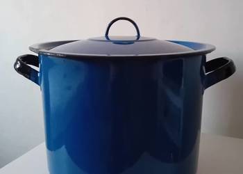 Garnek emaliowany duży do bigosu