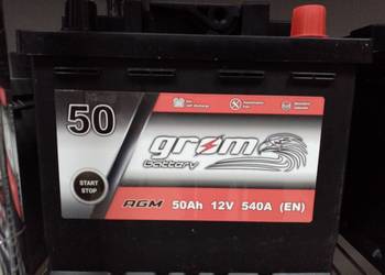 Akumulator GROM AGM START&STOP 50Ah 540A Prawy Plus