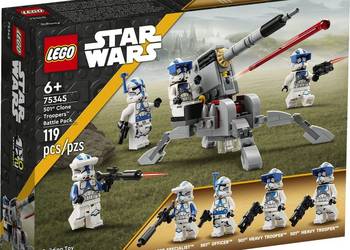 LEGO Star Wars 75345 Zestaw bitewny z żołnierzami-klonami z 501. legionu