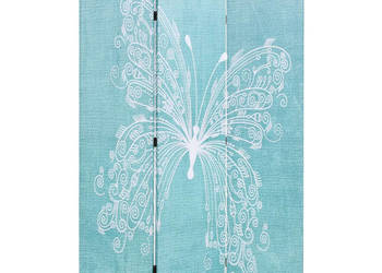 Składany parawan 120x170 cm niebieski z motylem WM-245885