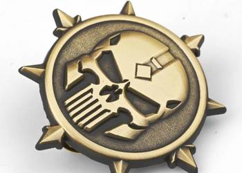 Chaos Marine | 5 cm | Metal | Przypinka | Warhammer 40k