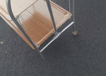 Składany wózek, barek do serwowania, lata 60 PRL składany