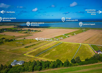 Działka z widokiem na morze i jezioro