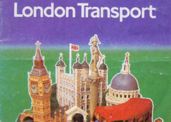 LONDON. Mapa transportu. 1983
