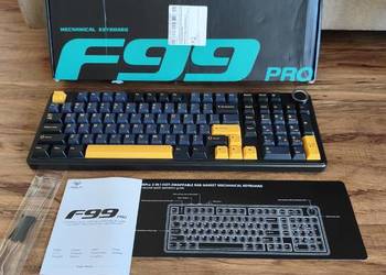 nowa gamingowa podświetlana mechaniczna klawiatura Aula F99 Pro