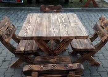 Meble ogrodowe z litego drewna ławki Stół stoły meble ogrodowe ławka