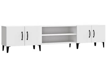 Szafka pod TV biała 180x315x40 cm materiał drewnopochodny WM-816264