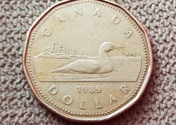 Moneta 1 $ kanadyjski 1989 r.