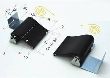 Osłona śruby pociagowej tokarki TUR50/2000 PAM200x2500