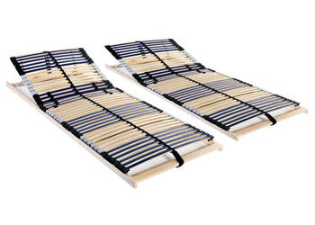 Stelaże do łóżek 2 szt. 42 listwy 7 stref 70 x 200 cm WM-3051421
