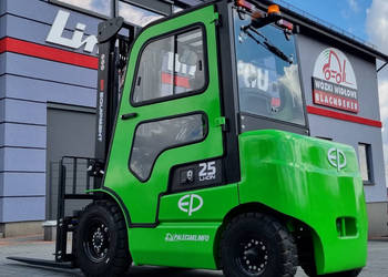 Nowy elektryczny wózek widłowy EP EFL252 Li-Ion , kabina