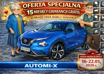 Nissan Juke Salon PL* 1 Wł. *Bezwypadkowy*ROK Gwarancji w cenie *Automi-x.…