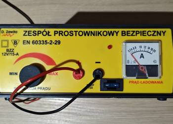 Prostownik, zespół prostownikowy bezpieczny D. Zawiła 12V/15A