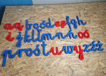 alfabet litery 3d ze styroduru
