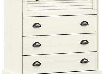 Komoda VIGO biała 80x40x76 cm lite drewno sosnowe WM-353161