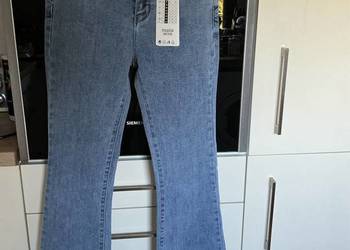 Spodnie Jeans Damskie Dzwony rozm S/M push up Nowe