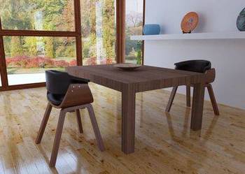 vidaXL Krzesła stołowe, 2 szt., gięte drewno i sztuczna skóra(SKU:270546)