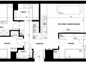 Mieszkanie 4 pokojowe 63.5m2 metro Kabaty bezposrednio