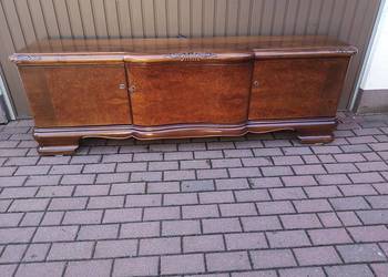 Komoda ART-DECO Orzech Niska RTV Unikat 203 Stara Antyk Po Renowacji.