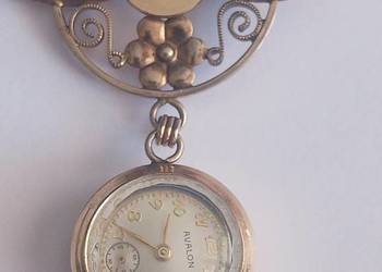 Zegarek retro szwajcarski AVALON, pozłacany zegarek z 1930 r.