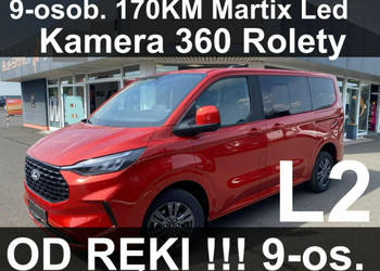 Ford Tourneo Custom 9-osob. L2 170KM Kamera 360 Matrix Led Akt. TempovOd r…