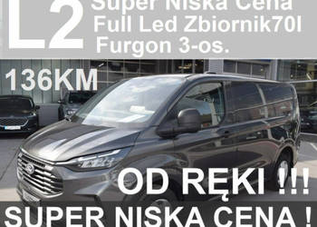 Ford Transit Custom L2 136KM Full Led Zabudowa Paki Kamera Niska cena ! 16…