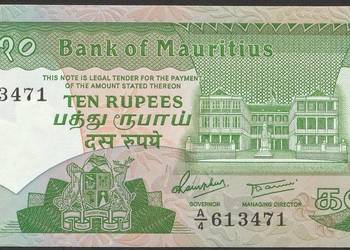 Mauritius 10 rupees 1985 - stan bankowy UNC