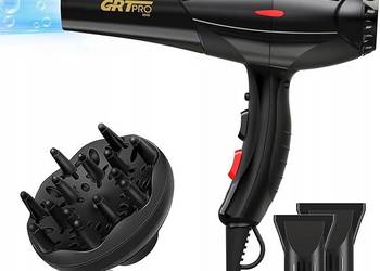 SUSZARKA DO WŁOSÓW GRT PRO 8800 Z ZESTAWEM KOŃCÓWEK PROFESJONALNA Dyfuzor
