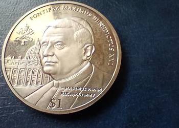 Stare monety Medal 1 dolar 2005 Benedykt XVI Sierra Leone