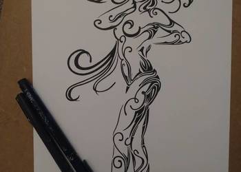 Rysunek: lalunia - cienk - A4 250 g/m2