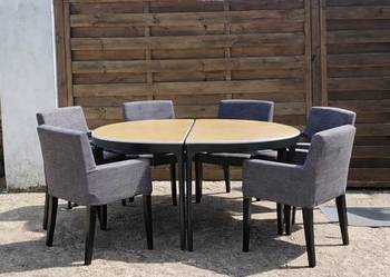 Stół konferencyjny IKEA Bekant + 6 x krzesło IKEA Nils