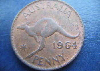 Stare monety 1 pens 1964 Australia