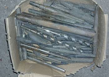 Wiertła do dłutowania w drewnie - różne średnice i długości - około 45 szt.