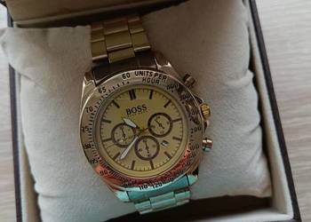 Zegarek męski Hugo Boss - elegancki gruba bransoleta, promocja