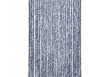 Zasłona przeciwko owadom niebiesko-biała 118x220 cm szenil WM-315128
