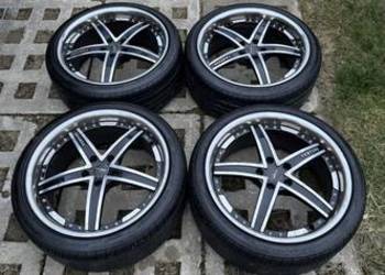 Alufelgi z rantem czarne z chromem 5x112 opony letnie Austone 245/35/19 24R