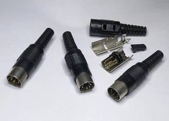 Wtyk WM745 Unitra _czarny